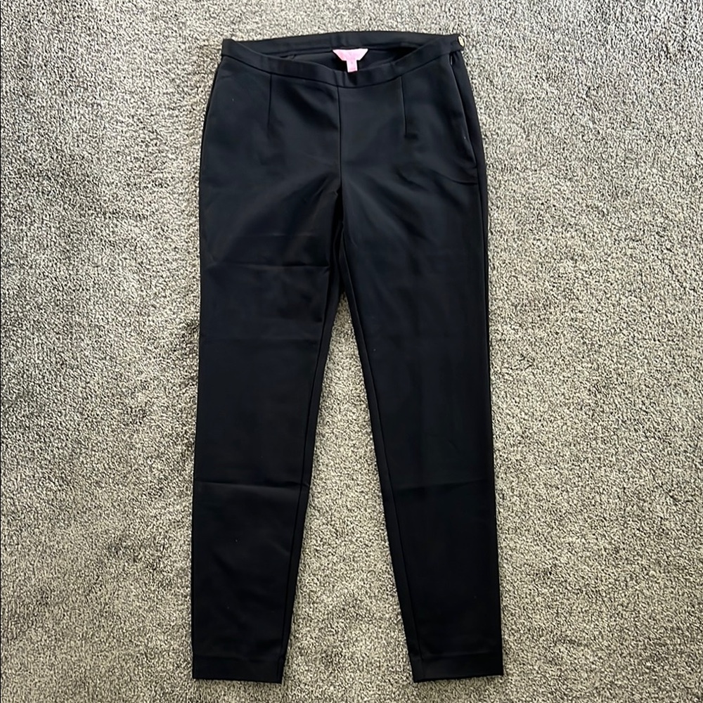 Lilly Pulitzer Black Skinny Pants Modern Fit